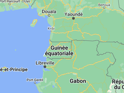 Map showing location of Ayene (1.85592, 10.68994)