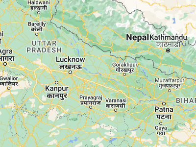 Map showing location of Ayodhya (26.79958, 82.20414)