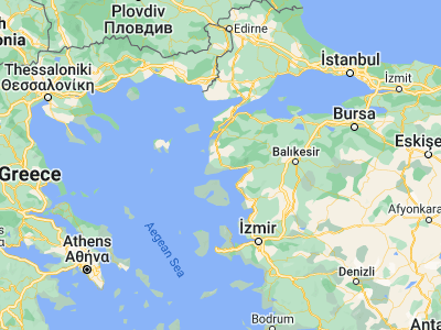 Map showing location of Ayvacık (39.60111, 26.40472)