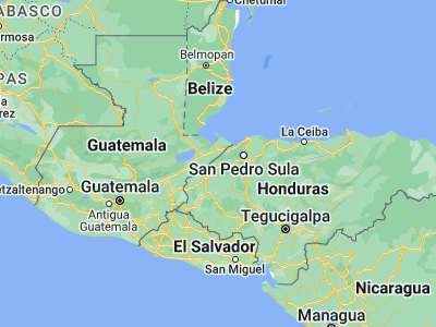 Map showing location of Azacualpa (15.34333, -88.55139)