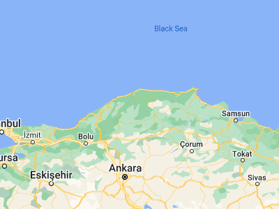 Map showing location of Azdavay (41.64267, 33.3)