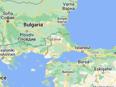 Map showing location of Babaeski (41.4325, 27.09306)