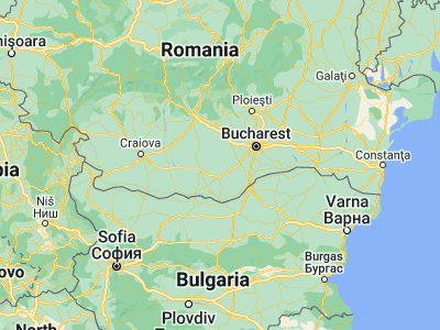 Map showing location of Băbăiţa (44.16667, 25.38333)