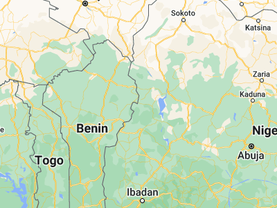 Map showing location of Babana (10.42949, 3.81495)