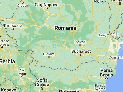 Map showing location of Băbana (44.9, 24.7)