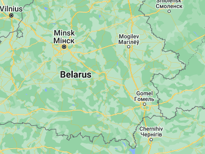 Map showing location of Babruysk (53.1384, 29.2214)