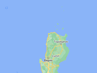 Map showing location of Bacarra (18.2529, 120.6125)