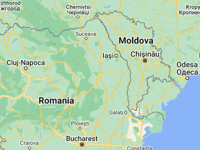 Map showing location of Bacău (46.56667, 26.9)