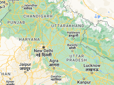 Map showing location of Bachhraon (28.92497, 78.23353)