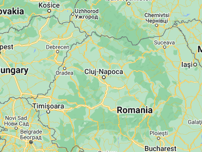 Map showing location of Baciu (46.8, 23.51667)