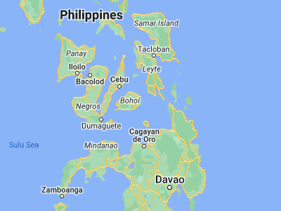 Map showing location of Bacong (9.7393, 124.5656)
