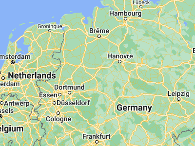 Map showing location of Bad Salzuflen (52.0862, 8.74434)