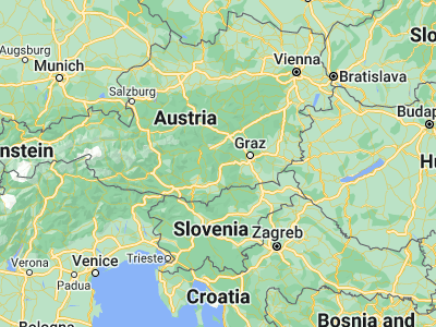 Map showing location of Bad Sankt Leonhard im Lavanttal (46.96278, 14.79167)