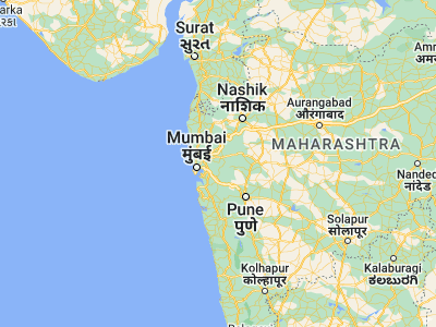 Map showing location of Badlapur (19.15, 73.26667)