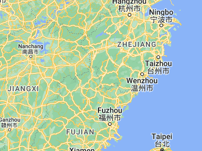Map showing location of Badu (27.98061, 118.93194)