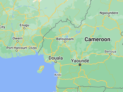 Map showing location of Bafang (5.15625, 10.17882)