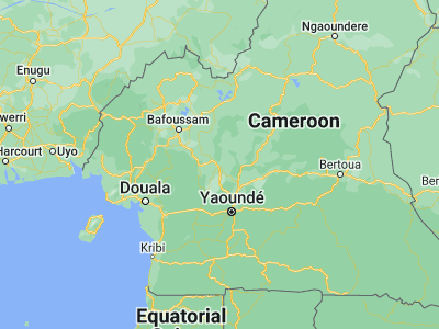 Map showing location of Bafia (4.75, 11.23333)