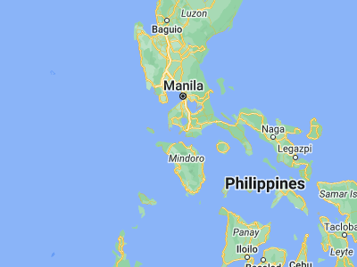 Map showing location of Bagalangit (13.70977, 120.87706)