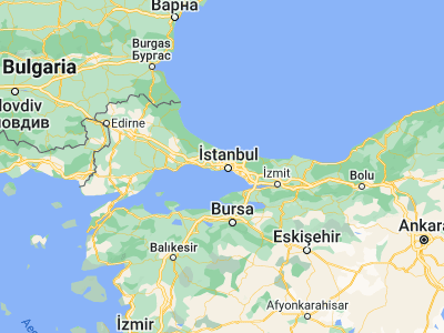 Map showing location of Bağcılar (41.03903, 28.85671)