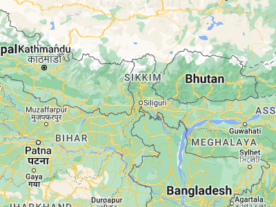 Map showing location of Bāghdogra (26.69929, 88.31177)