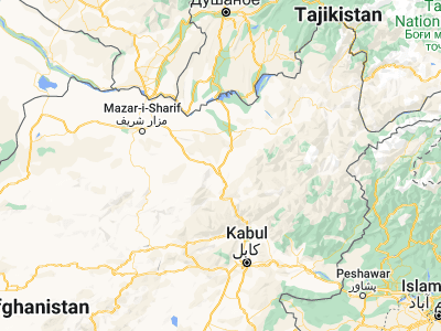 Map showing location of Baghlān (36.13068, 68.70829)