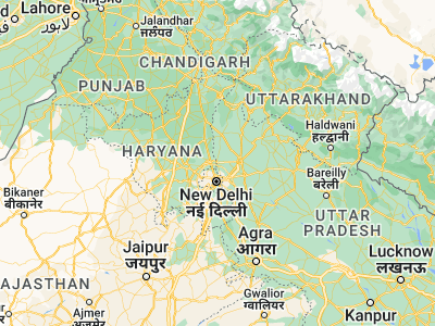 Map showing location of Bāghpat (28.94442, 77.21878)