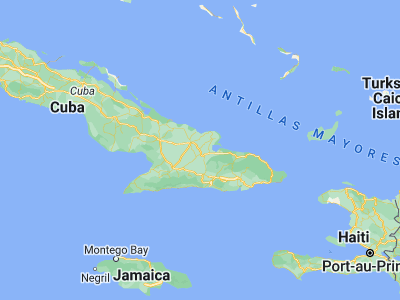 Map showing location of Báguanos (20.75167, -76.02694)