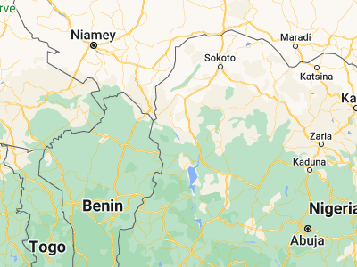 Map showing location of Bagudo (11.40329, 4.22958)