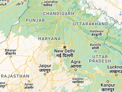 Map showing location of Bahādurgarh (28.69108, 76.9316)