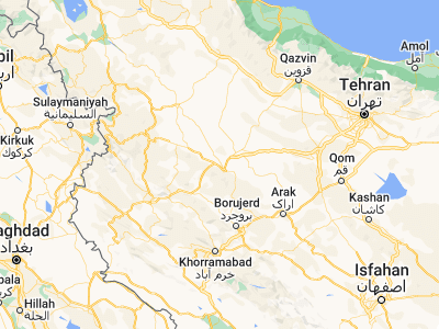 Map showing location of Bahār (34.9072, 48.4414)