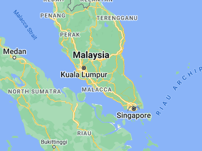 Map showing location of Bahau (2.8079, 102.4049)