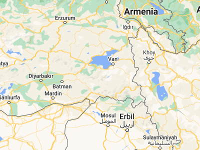 Map showing location of Bahçesaray (38.12534, 42.80674)
