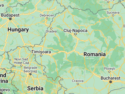 Map showing location of Baia de Criş (46.16667, 22.71667)