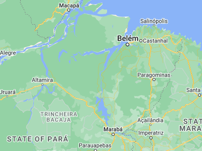Map showing location of Baião (-2.79056, -49.67167)