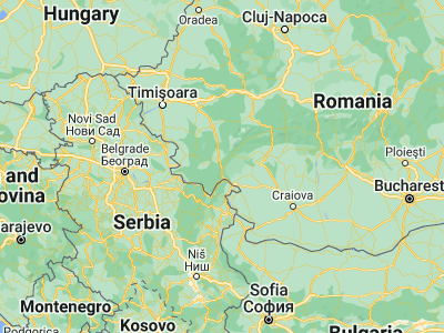 Map showing location of Băile Herculane (44.87972, 22.4125)