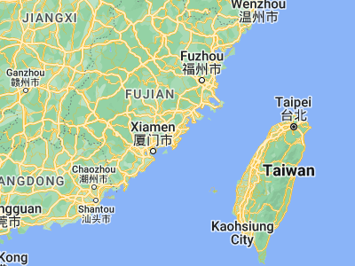 Map showing location of Baiqi (24.88244, 118.70869)