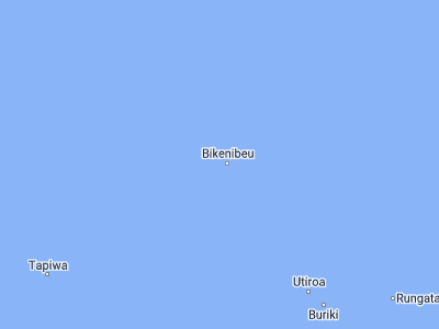 Map showing location of Bairiki Village (1.32924, 172.97522)