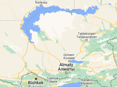 Map showing location of Bakanas (44.80838, 76.27214)