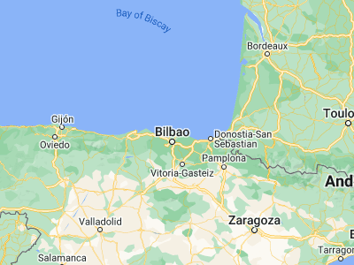 Map showing location of Bakio (43.42917, -2.80881)