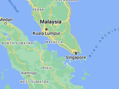 Map showing location of Bakri (2.0441, 102.6527)