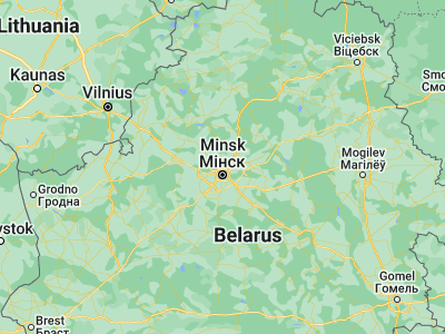 Map showing location of Bal’shavik (54.0036, 27.5669)