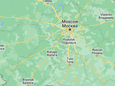 Map showing location of Balabanovo (55.18161, 36.6606)