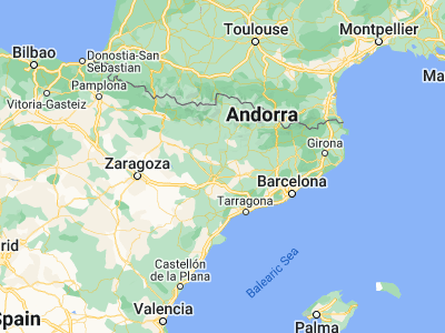 Map showing location of Balaguer (41.79117, 0.81094)