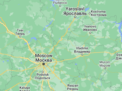 Map showing location of Balakirevo (56.50588, 38.84324)