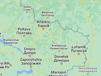 Map showing location of Balakliya (49.4627, 36.85951)