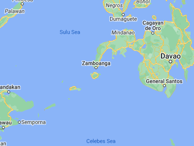 Map showing location of Balas (6.6875, 122.13806)