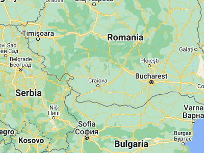 Map showing location of Bălceşti (44.61667, 23.95)