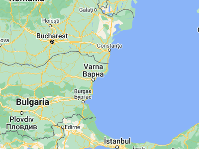 Map showing location of Balchik (43.41667, 28.16667)