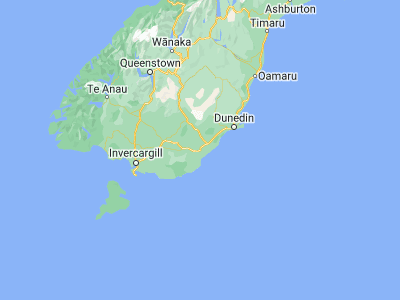 Map showing location of Balclutha (-46.23389, 169.75)