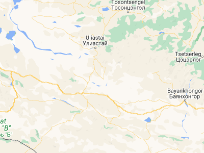 Map showing location of Balgatay (46.9, 97.15)